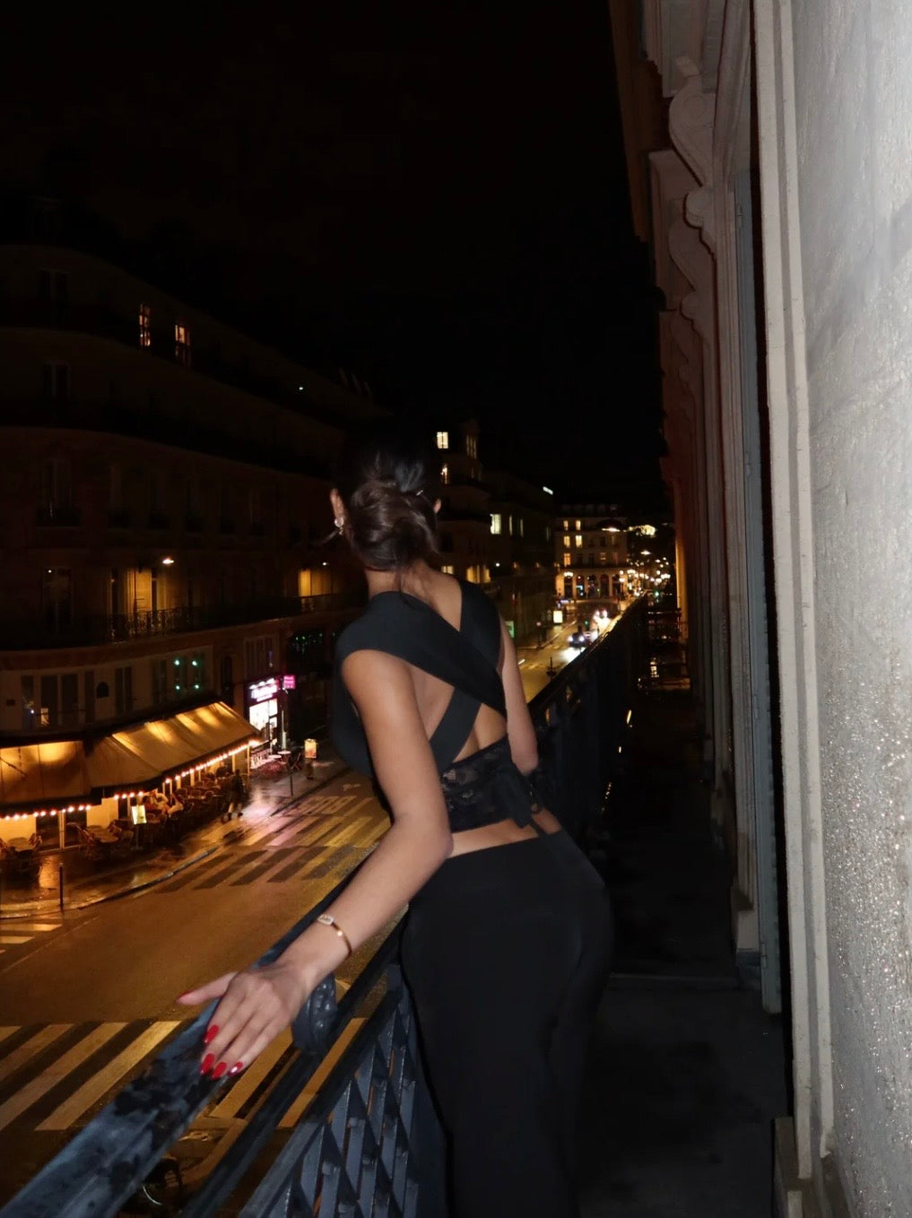 Virelle Lace Top - Black