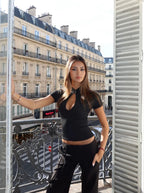 Crystal Clear Top - Black