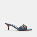 COACH - Margot Embellished Crystal Signature Sandal - Denim Multi