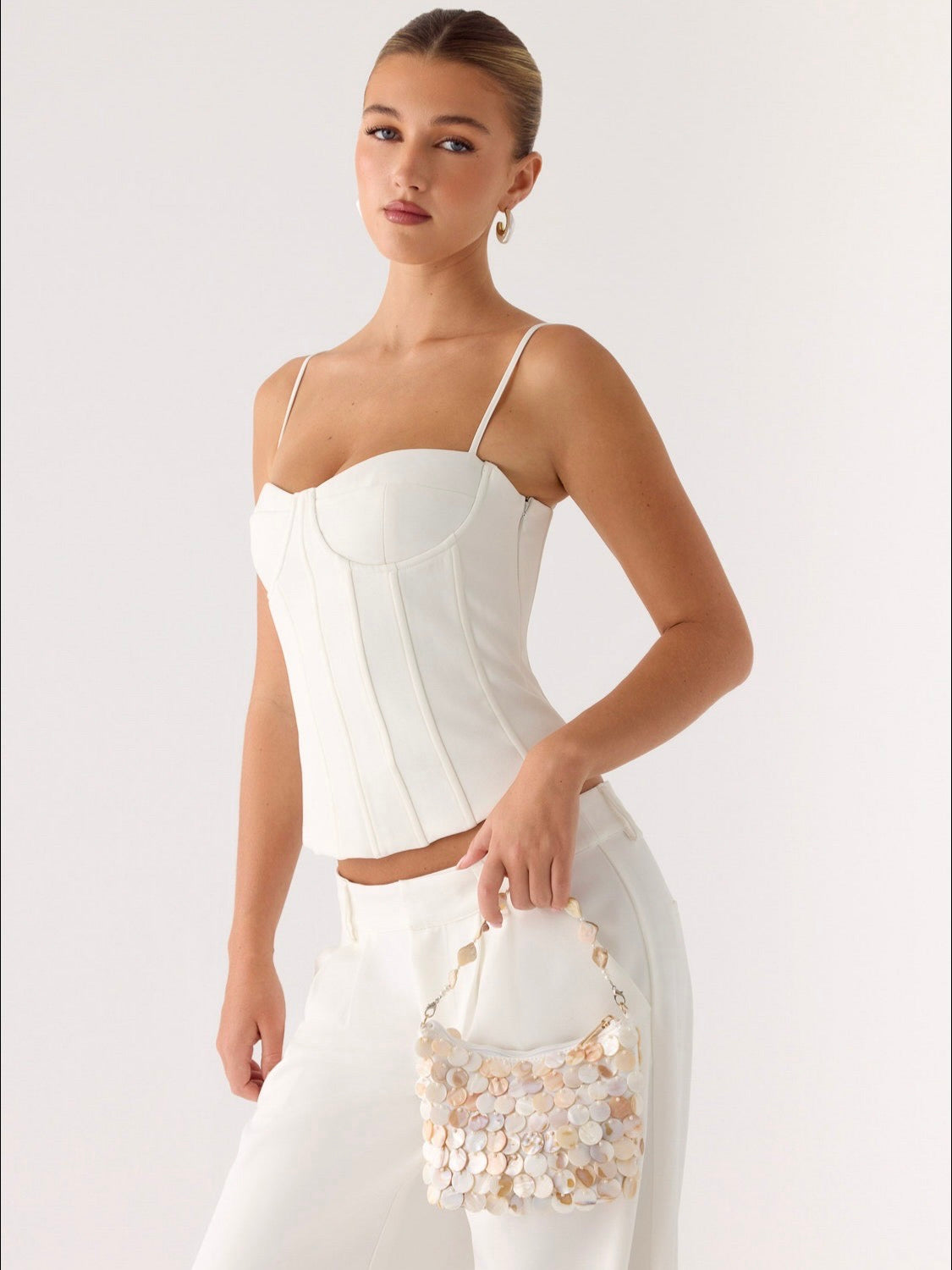 Solara Shell Bag - Ivory