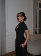 Crystal Clear Top - Black