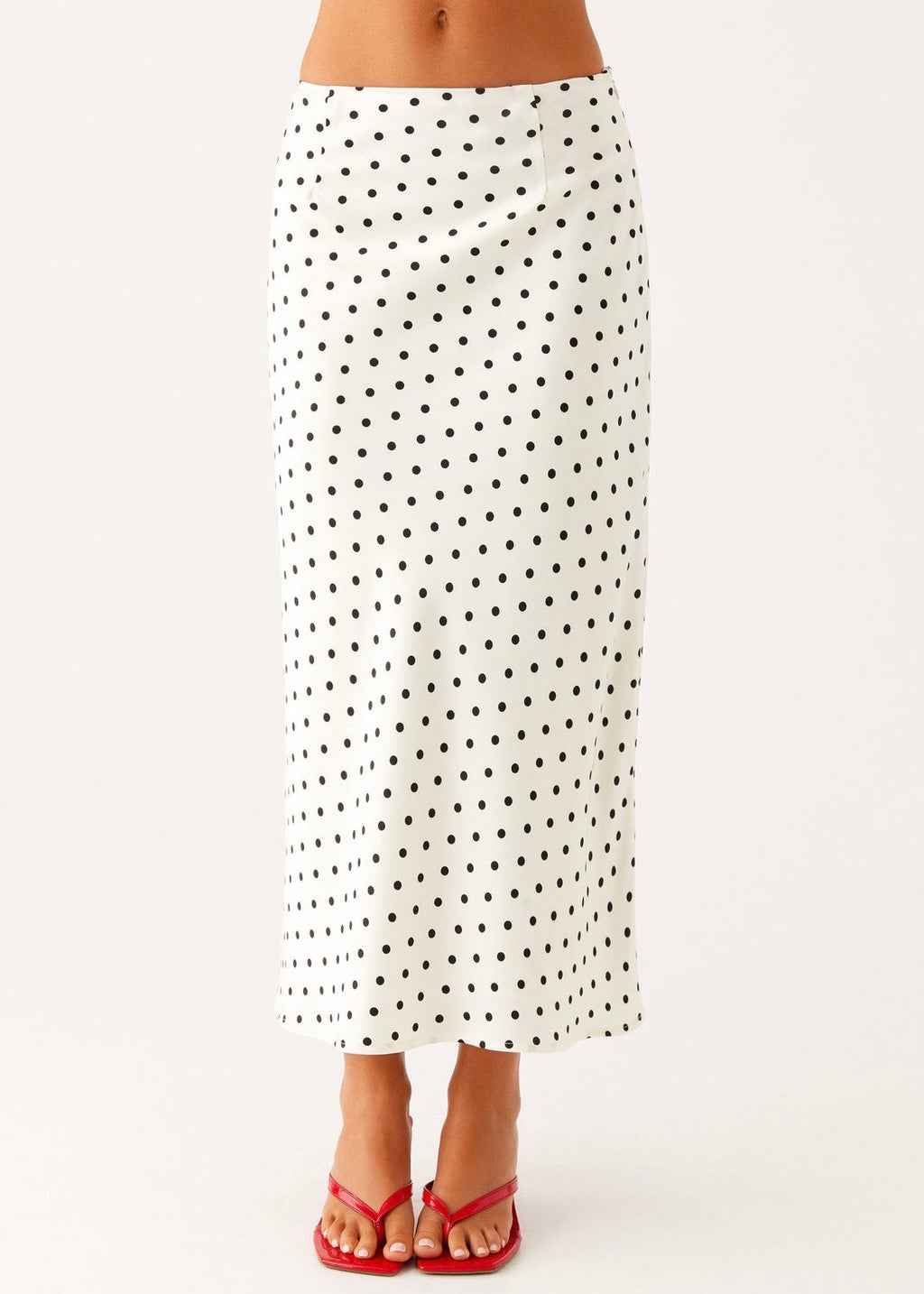 Cherry Two Piece Set - White Polka Dot