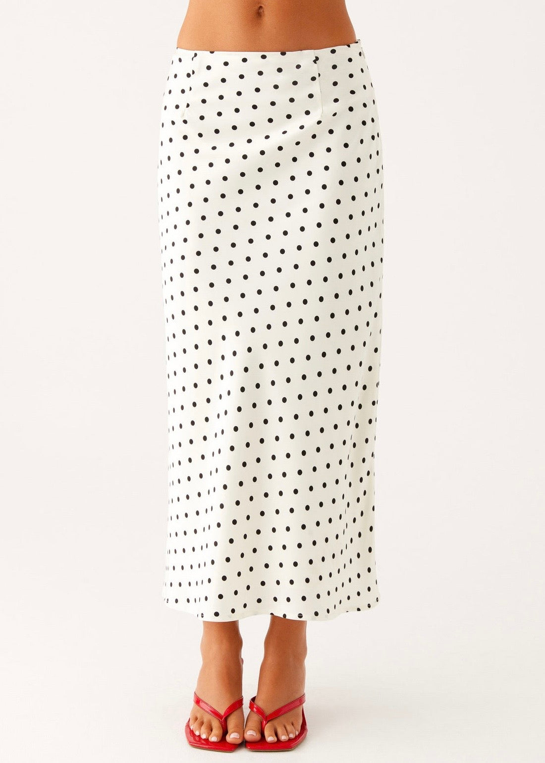 Cherry Two Piece Set - White Polka Dot