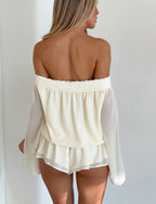 Mills Playsuit - Ivory