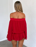 Mills Playsuit - Red