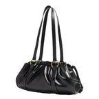 Miu Miu Joie Nappa Leather Shoulder Bag - Black