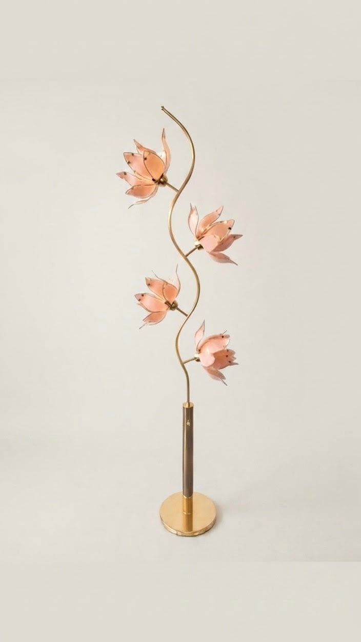 Lotus Flower Floor Lamp - Pink