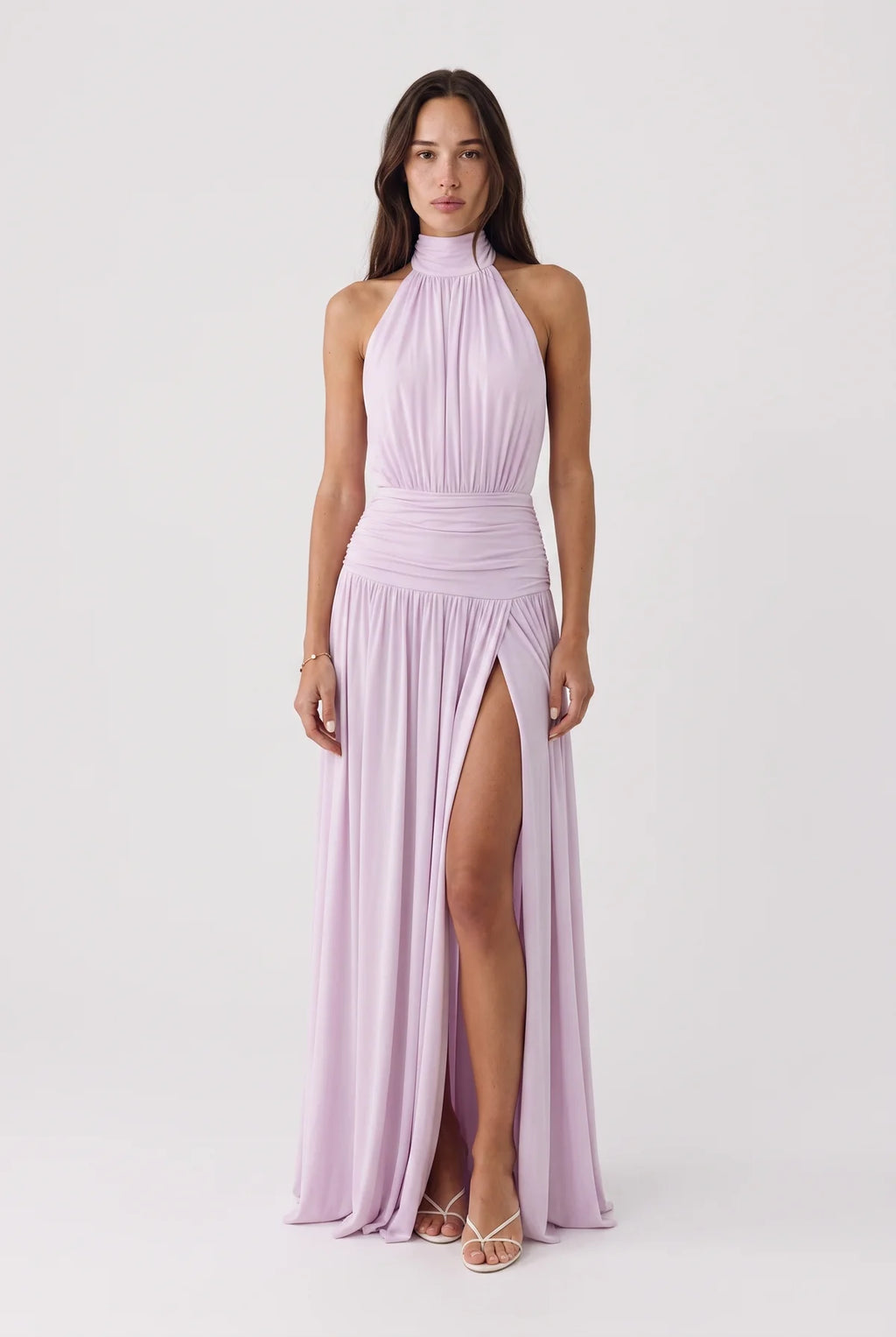 Beverly Hills Halterneck Maxi Dress - Blush