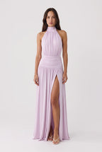Beverly Hills Halterneck Maxi Dress - Blush