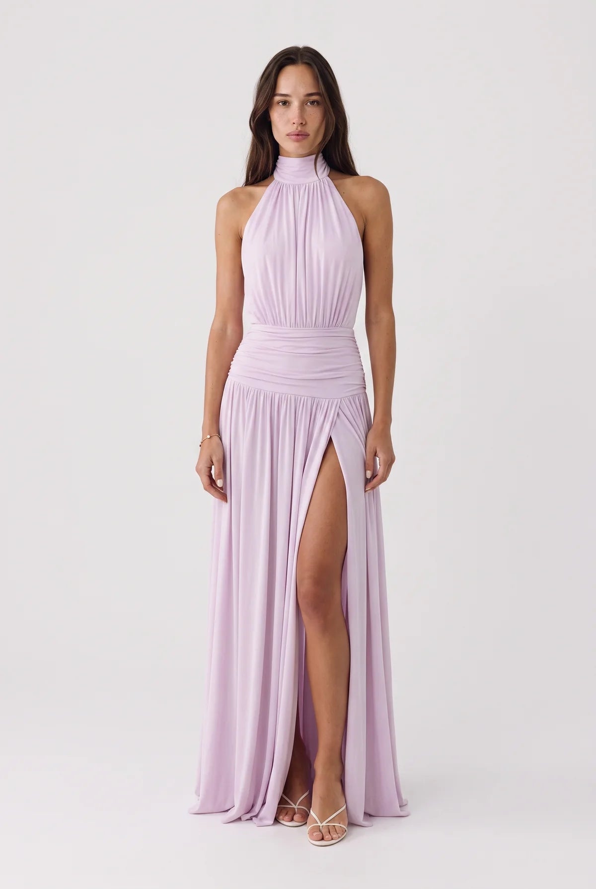 Beverly Hills Halterneck Maxi Dress - Blush