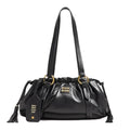 Miu Miu Joie Nappa Leather Shoulder Bag - Black