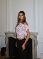 Jaz Lace Top - Pink
