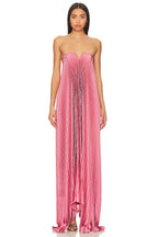 L’Idee Black Tie Gown Fully Pleated - Pink