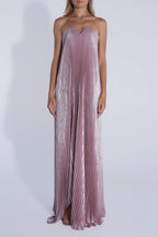 L’Idee Black Tie Gown Fully Pleated - Blush
