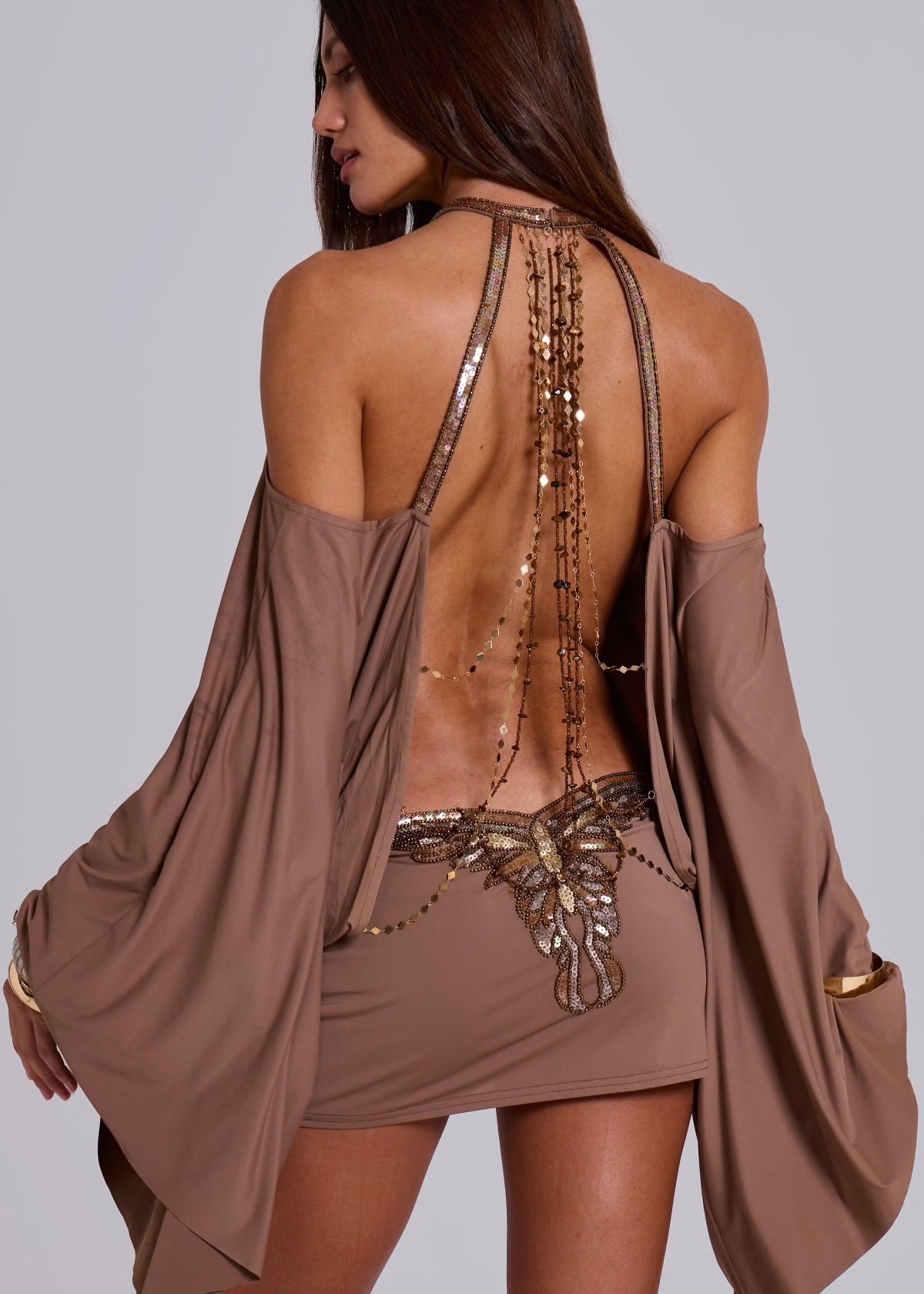 Vienna Butterfly Mini Dress