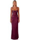 Anna-Liviah Maxi Dress - Burgundy
