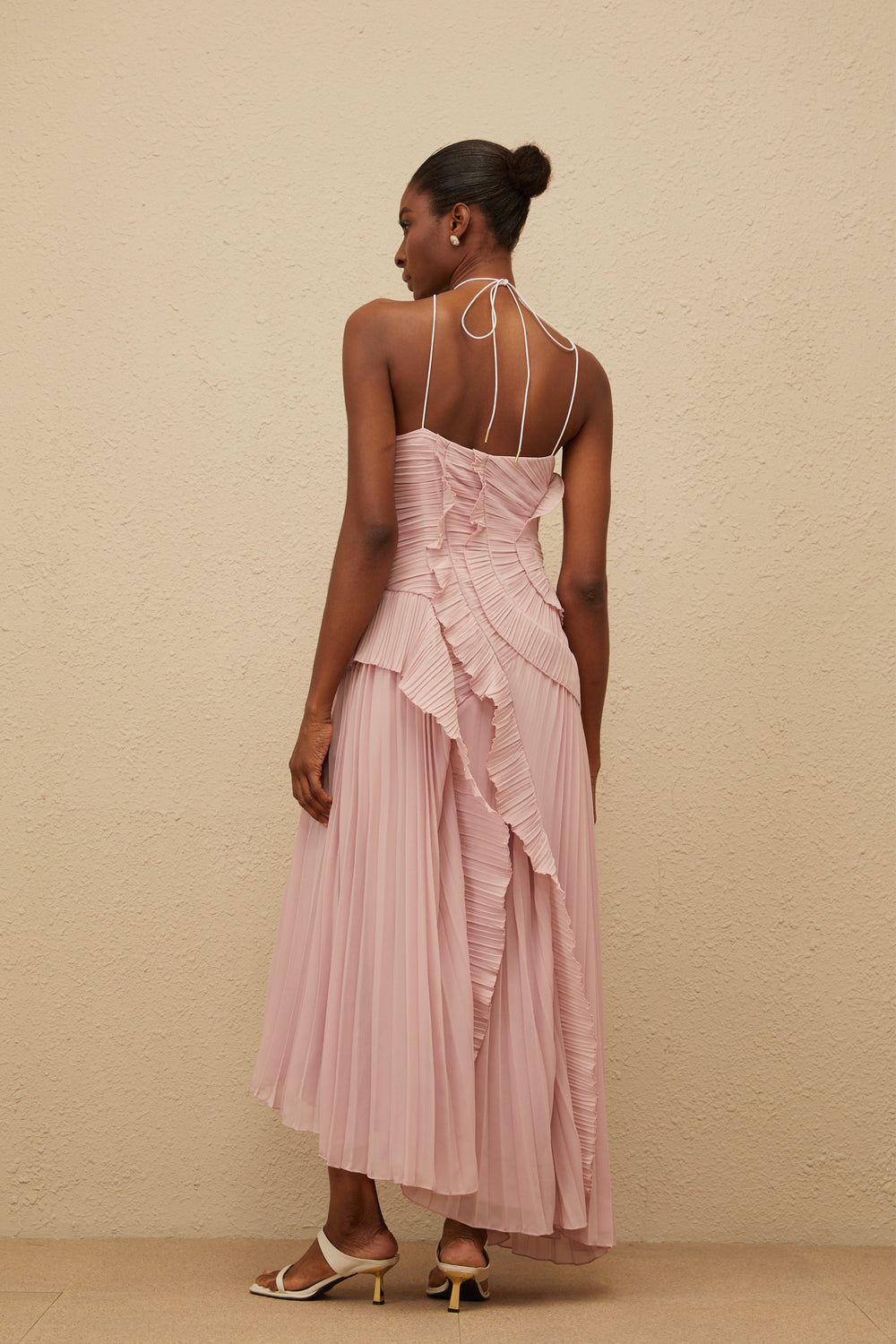 Amur Lorelie Halter Gown - Pink