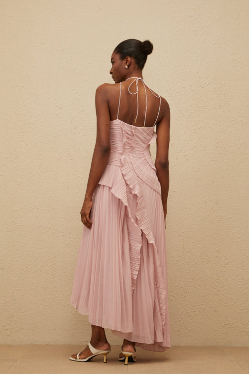 Amur Lorelie Halter Gown - Pink