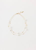 Serena Pearl Necklace - Pearl/Gold