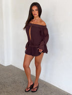 Mills Playsuit - Brown