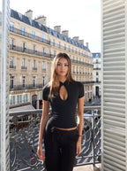 Crystal Clear Top - Black