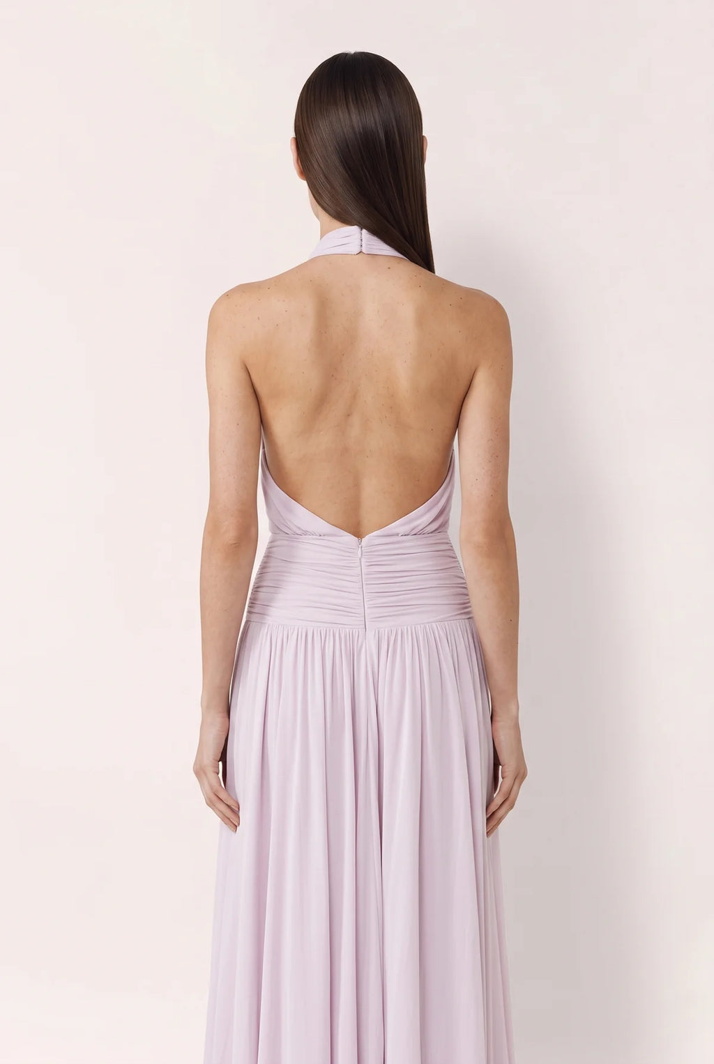 Beverly Hills Halterneck Maxi Dress - Blush