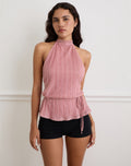 Brienna Shimmer Top - Blush