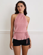 Brienna Shimmer Top - Blush