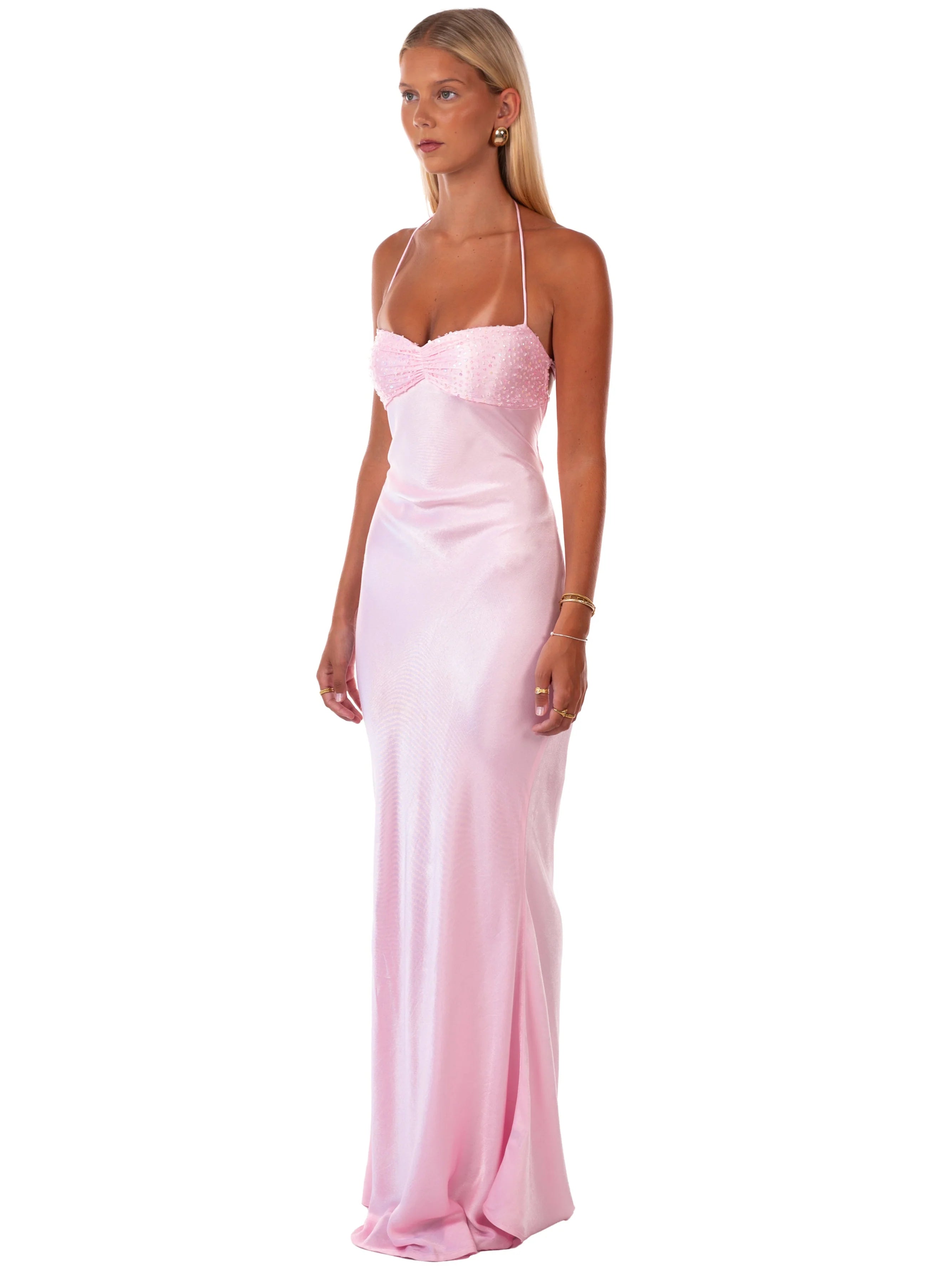 Anna-Liviah Maxi Dress - Pink