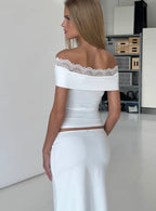 Rowan Lace Top - White