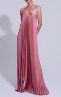 L’Idee Black Tie Gown Fully Pleated - Pink