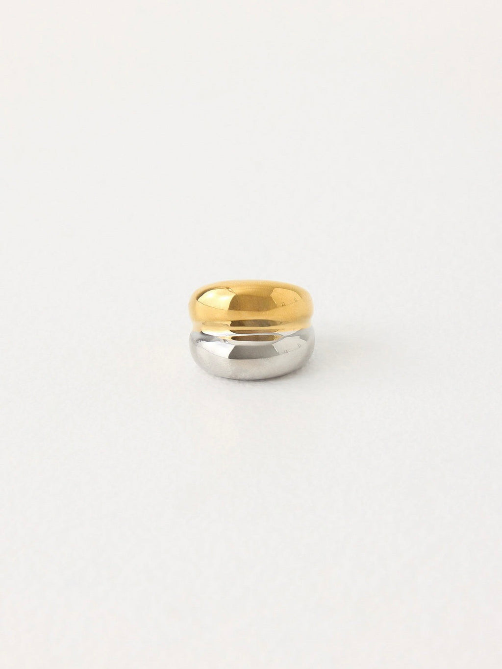 Hushed Tone Duel Tone Ring - Gold/Silver