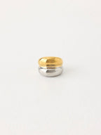 Hushed Tone Duel Tone Ring - Gold/Silver