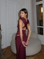 Virelle Lace Top - Maroon