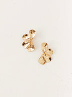 Caspian Flower Earrings - Gold