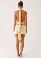 Solene Chiffon Top - Yellow