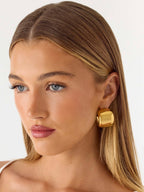 Tempo Hoop Earrings - Gold