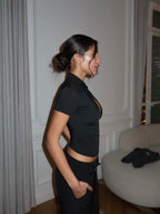 Crystal Clear Top - Black