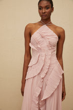 Amur Lorelie Halter Gown - Pink