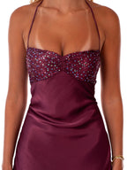 Anna-Liviah Maxi Dress - Burgundy