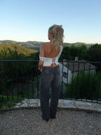 Coastline Top - White Polka Dot