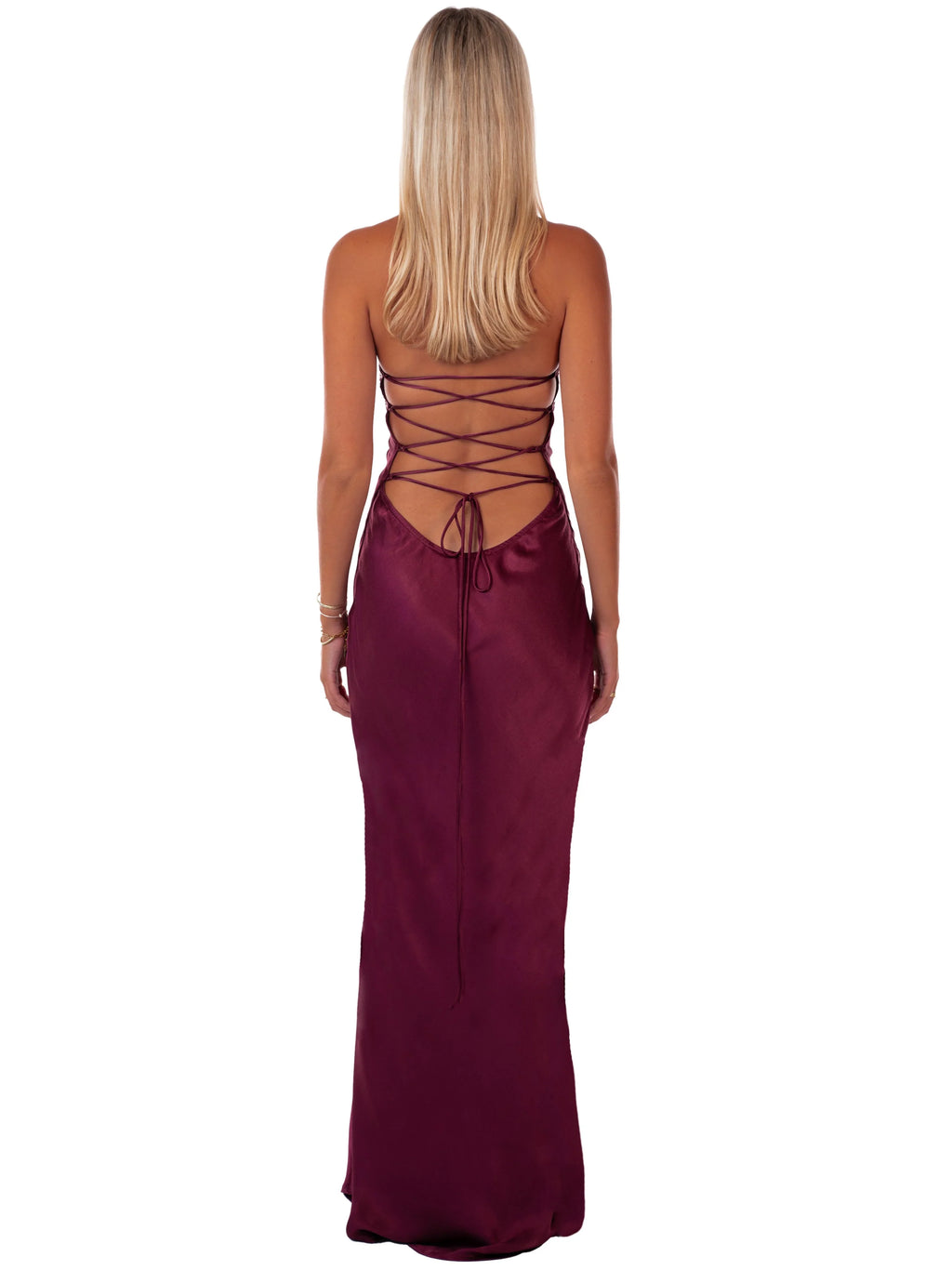Anna-Liviah Maxi Dress - Burgundy