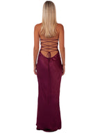 Anna-Liviah Maxi Dress - Burgundy