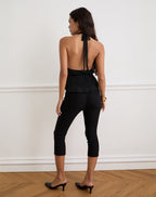 Brienna Shimmer Top - Black