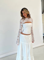 Brandy Lace Top - White