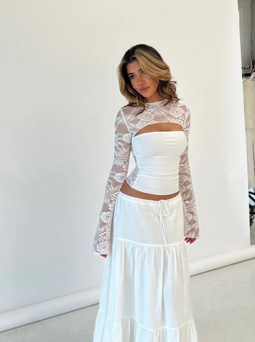 Brandy Lace Top - White