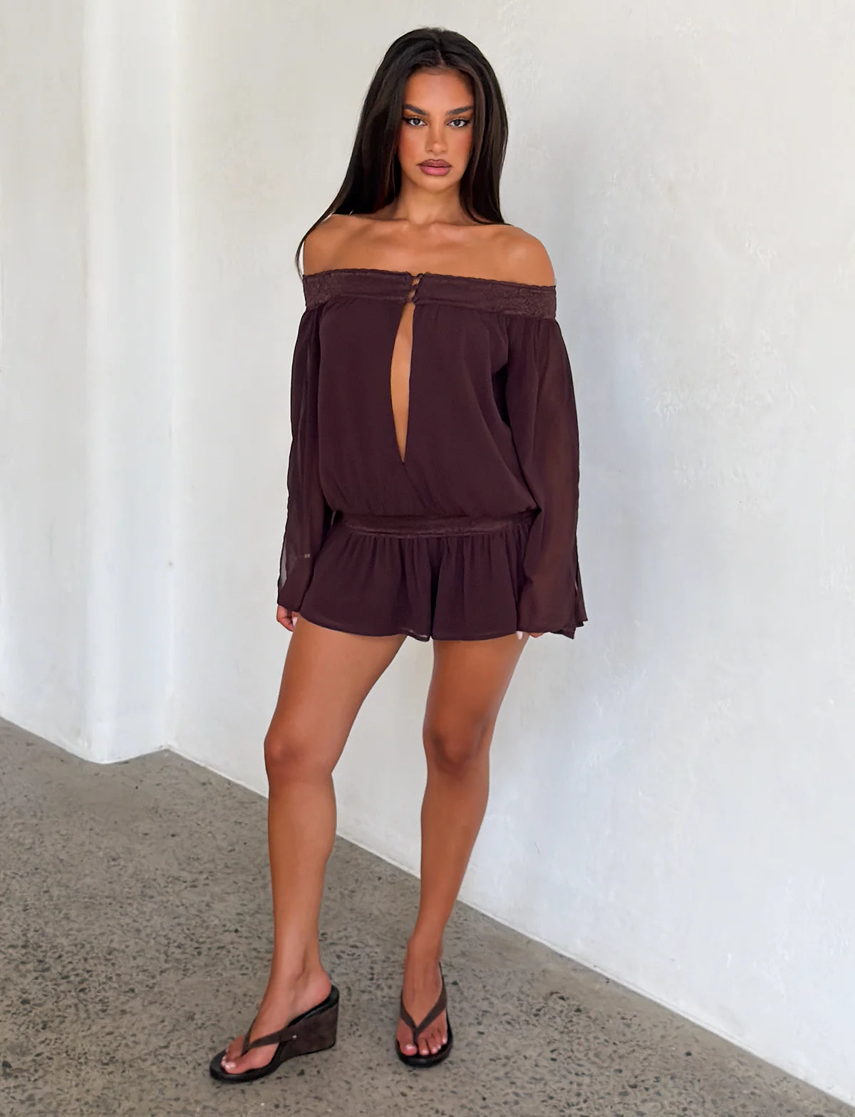 Mills Playsuit - Brown
