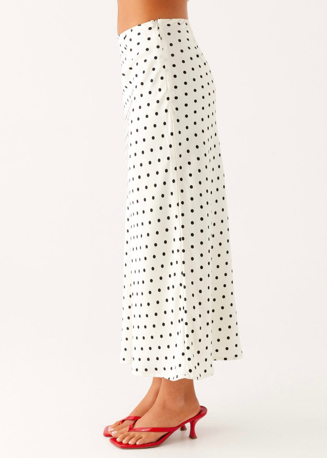Cherry Two Piece Set - White Polka Dot
