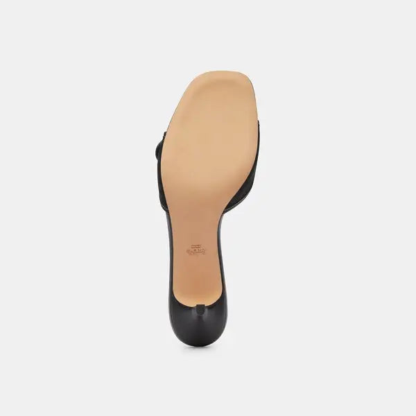 COACH - Margot Sandal in Signature Jacquard With Kitten Heel - Black