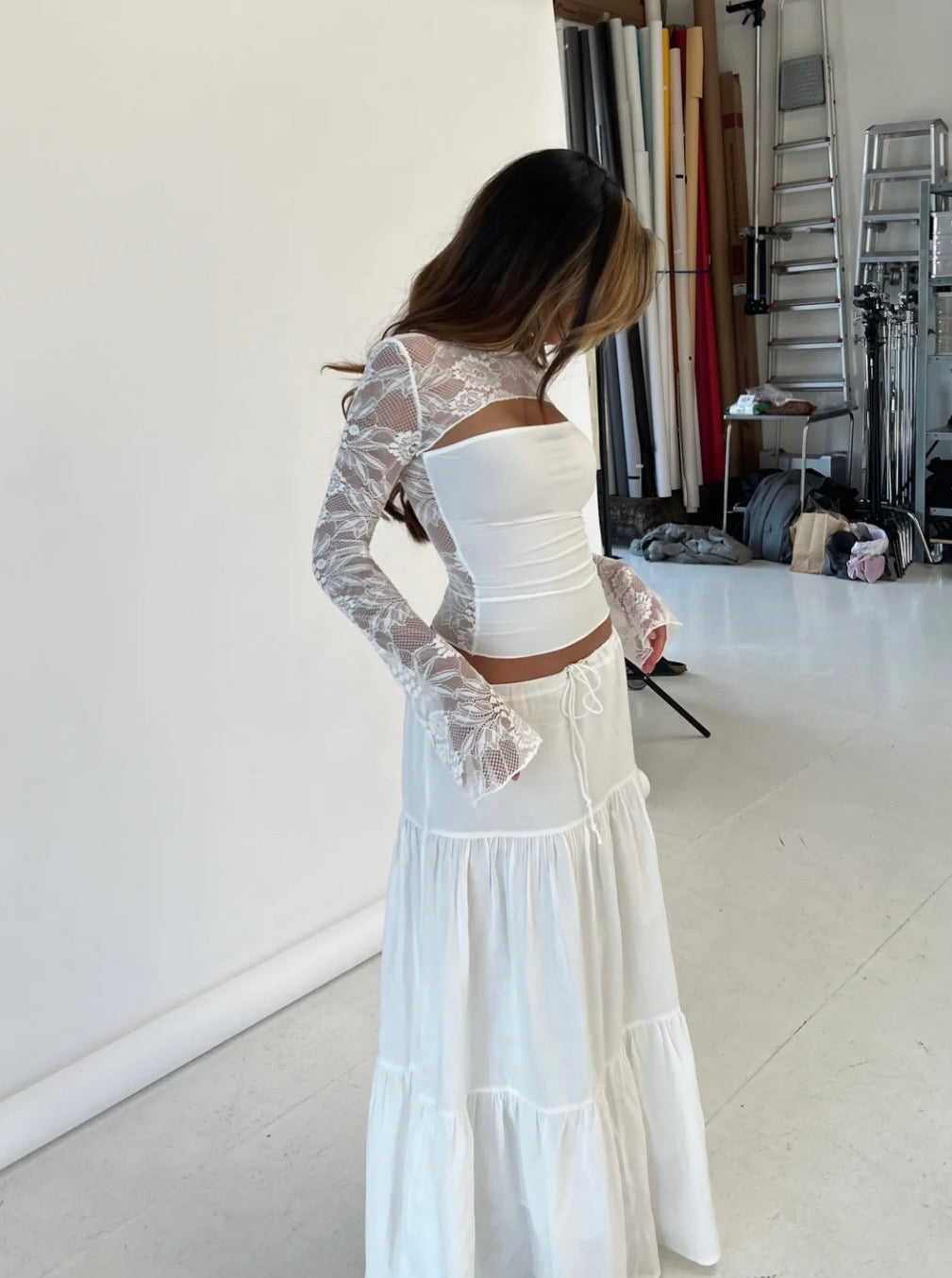 Brandy Lace Top - White